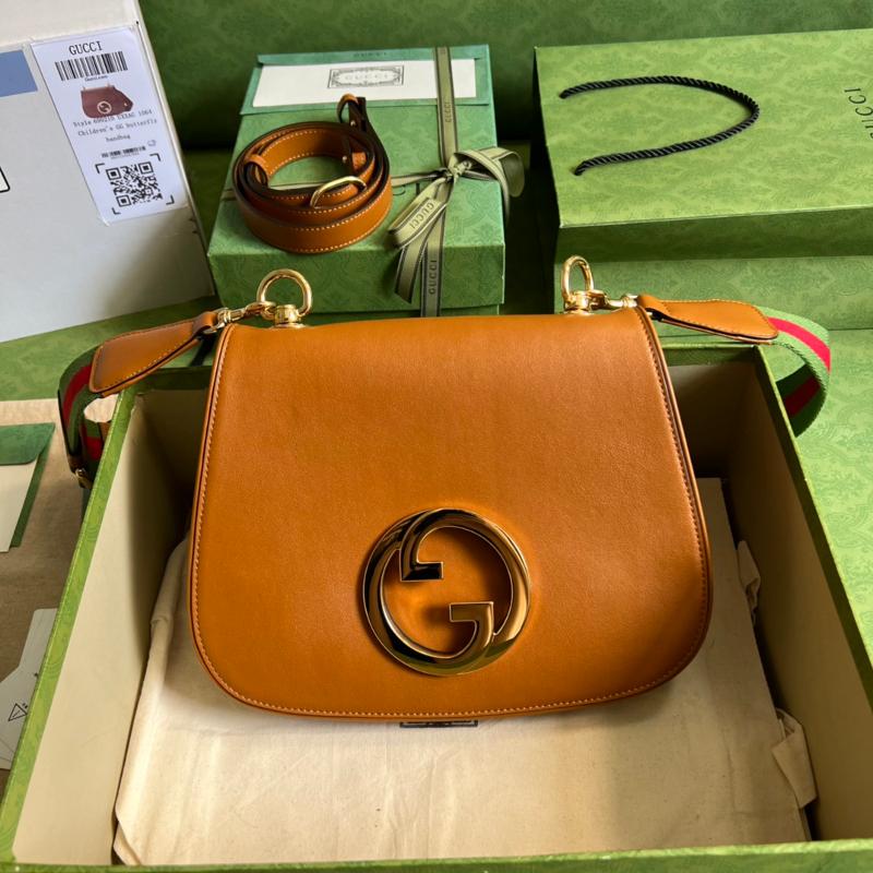 Gucci Shoulder HandBag 699210 Full leather brown